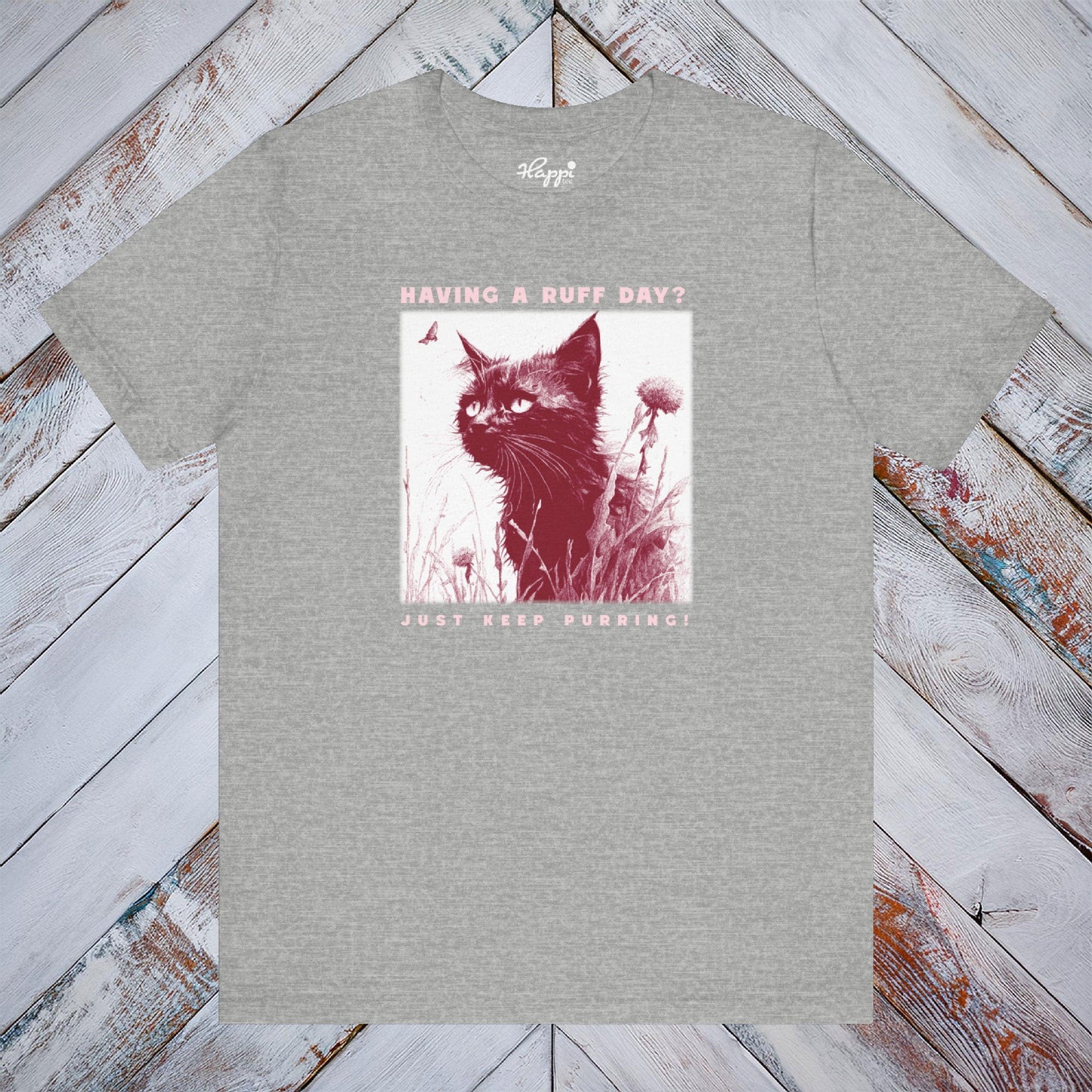 Ruff Day? Just Keep Purring” Wet Kitten Tee