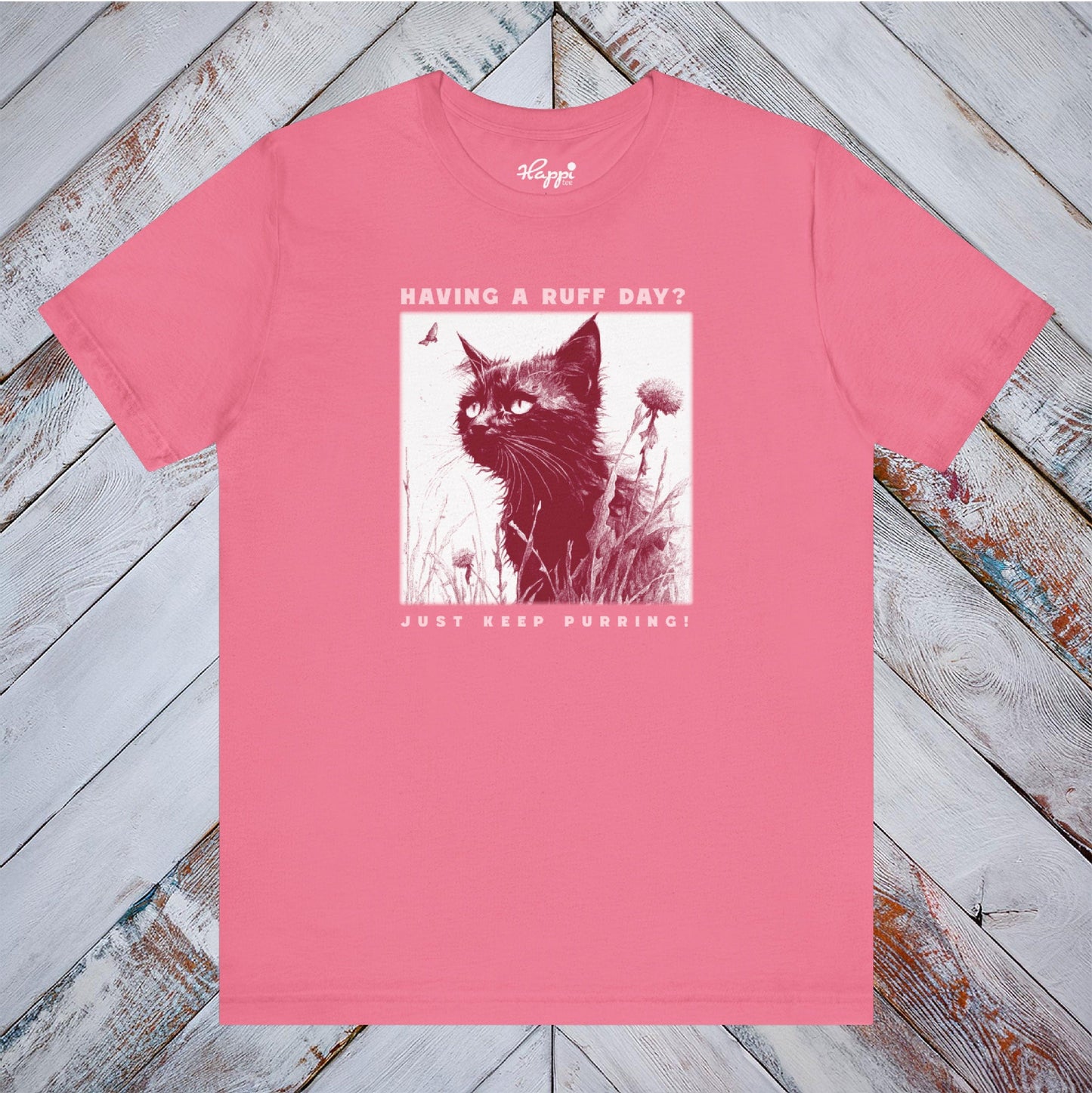 Ruff Day? Just Keep Purring” Wet Kitten Tee