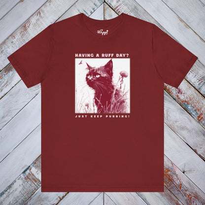 Ruff Day? Just Keep Purring” Wet Kitten Tee